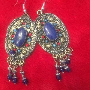 Earrings Blue Lapis